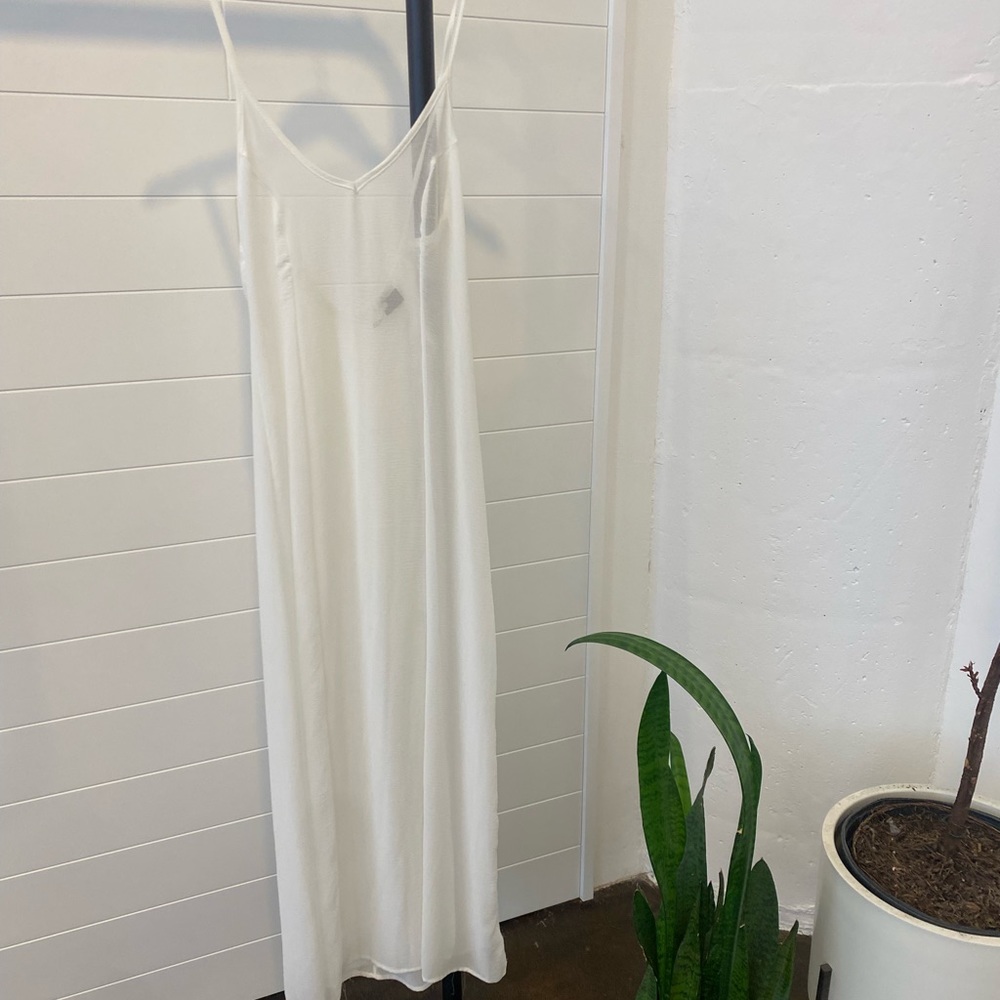 Sheer White Maxi Dress